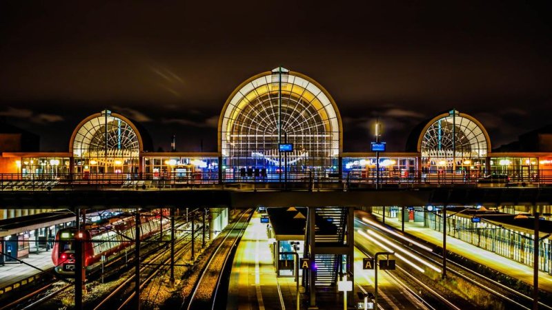 Железнодорожная станция в Дании.Фото: Shutterstock