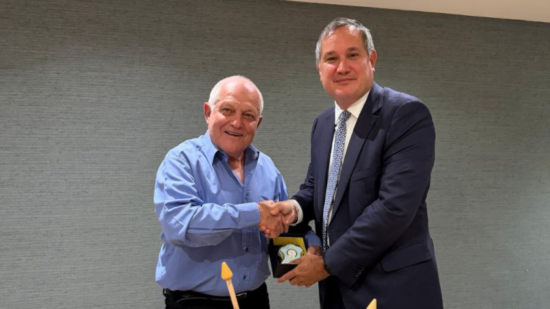 Министр туризма Хаим Кац встретился со своим венгерским коллегой Мартоном Нодем. Фото: Министерство туризма