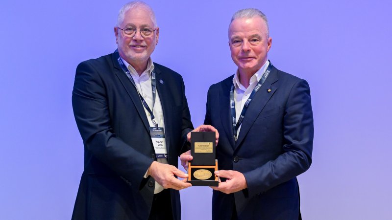 Президент Техниона и д-р Нельсон. Фото: Рами Шлош, пресс-служба Техниона