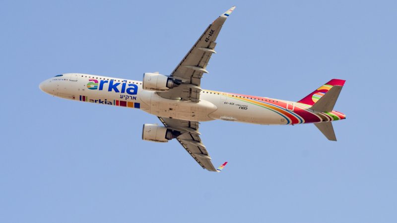 Airbus A321neo компании Arkia Air lines. Фото: Ахия Белмас
