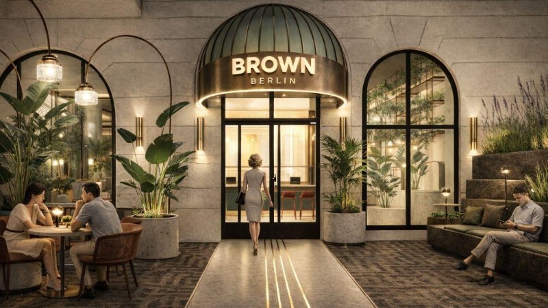 Фасад отеля Excelsior Berlin, визуализация предоставлена Sz design
