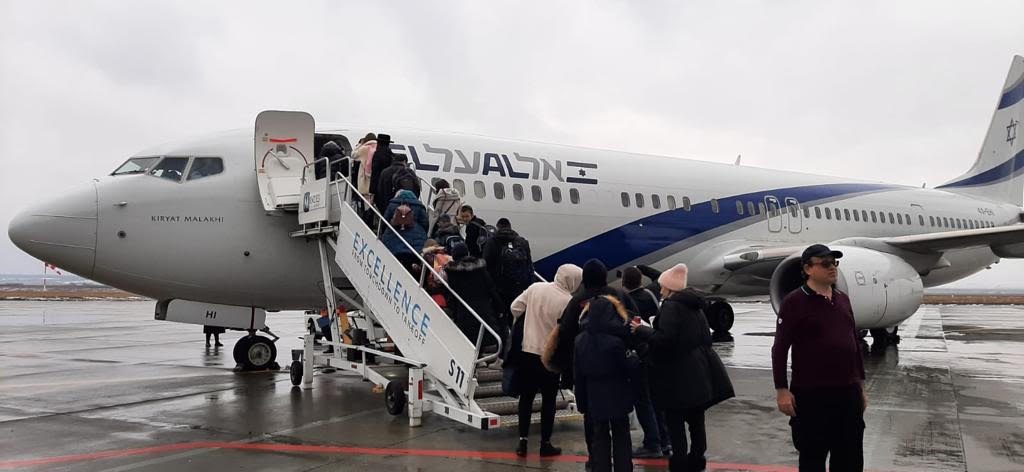 טיסת החילוץ לישראל של אל על מורשה היום. צילום: דוברות אל על