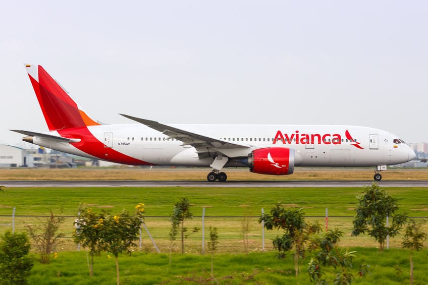 דרימליינר של Avianca. צילום: 123rf