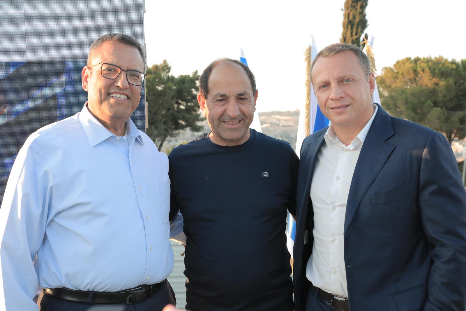 טקס הנחת אבן פינה למלון נוף הרכס בירושלים. 
צילום: מתן אנקונינה הפקות