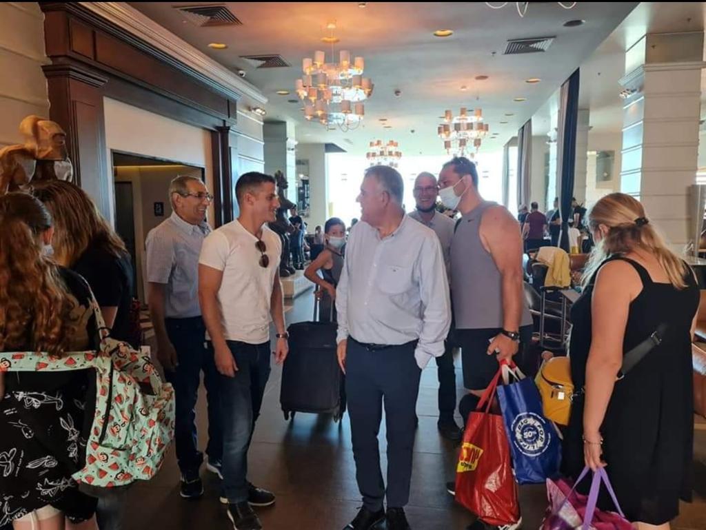  מימין לשמאל:  מנכ"ל התעשיה האווירית בועז לוי ומזכיר הארגון הארצי, יאיר כץ. צילום: יח"צ פתאל