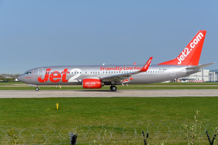 737 של JET2 במנצ'סטר. צילום: 123rf