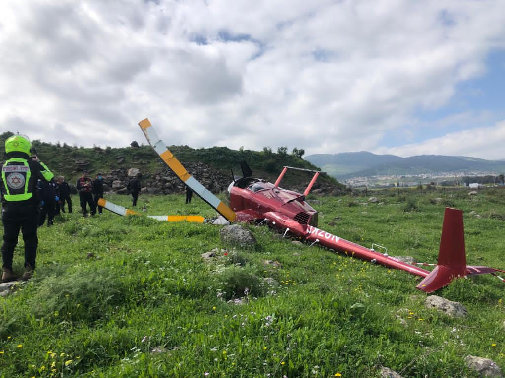 זירת התתרסקות לפני זמן קצר. צילום: דוברות רש"ת