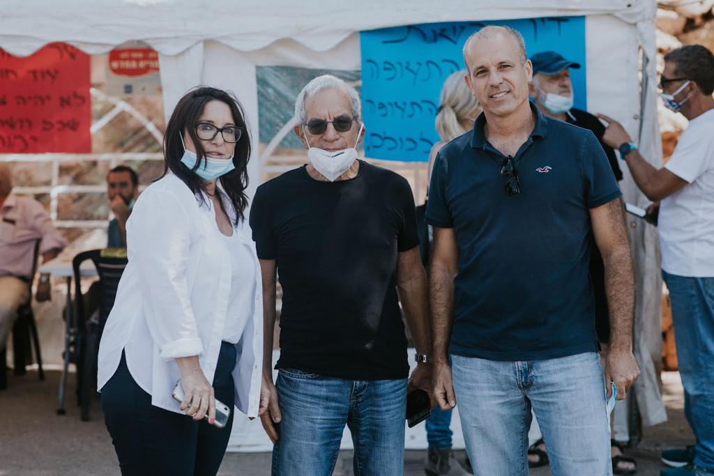 קובי זוסמן, קובי קרני וטלי לאופר. צילום: דניאל אברג׳יל