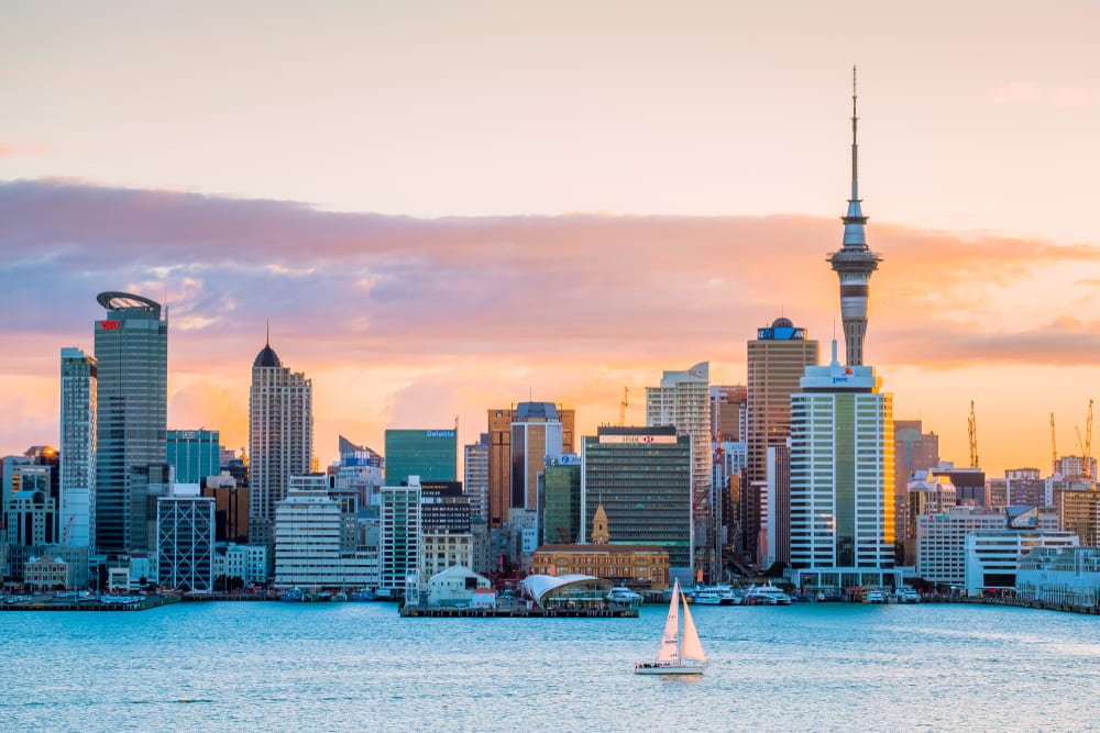 Auckland, New Zealand, on a calmer day. Photo: Shutterstock