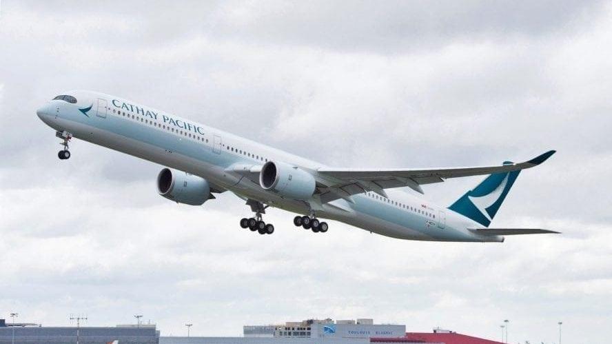 מטוס ה-A350-1000 של קתאי פסיפיק (צילום: CATHAY PACIFIC)