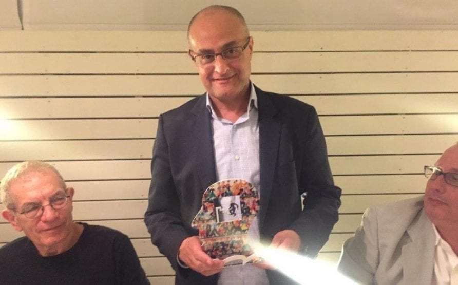 דוד מימון בארוחת הערב. צילום: התאחדות משרדי הנסיעות
