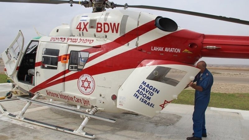 מסוק מדא - צילום דוברות מדא מסוק מדא - צילום דוברות מדא