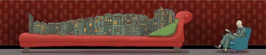 רוחה של עיר-גלובס-2012 - איור יזהר כהן - מתוך התערוכה - בראש של יזהר כהן|הטעם של הבית-ידיעות אחרונות-2013  ועכשיו-ידיעות אחרונות-2013 - איור יזהר כהן |