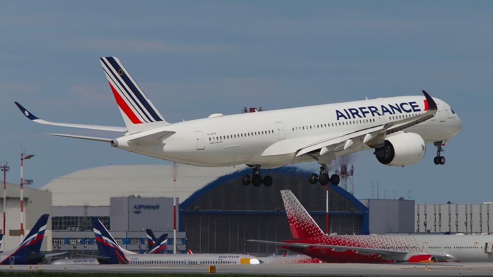 מטוס ה-A350-900 של אייר פראנס. צילום: Shutterstock