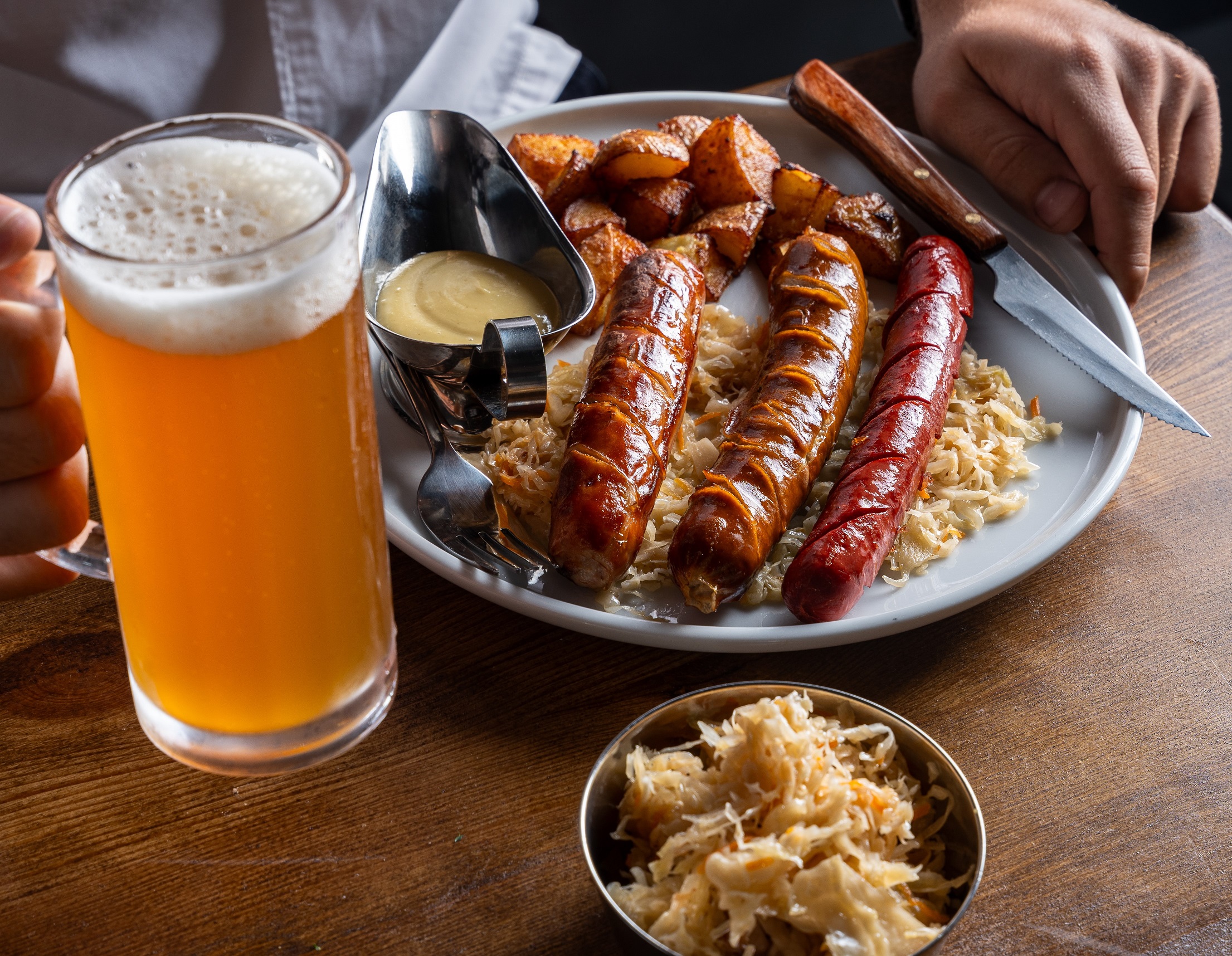 Chaplin - Bavarian Sausages - Photo by David Moyal