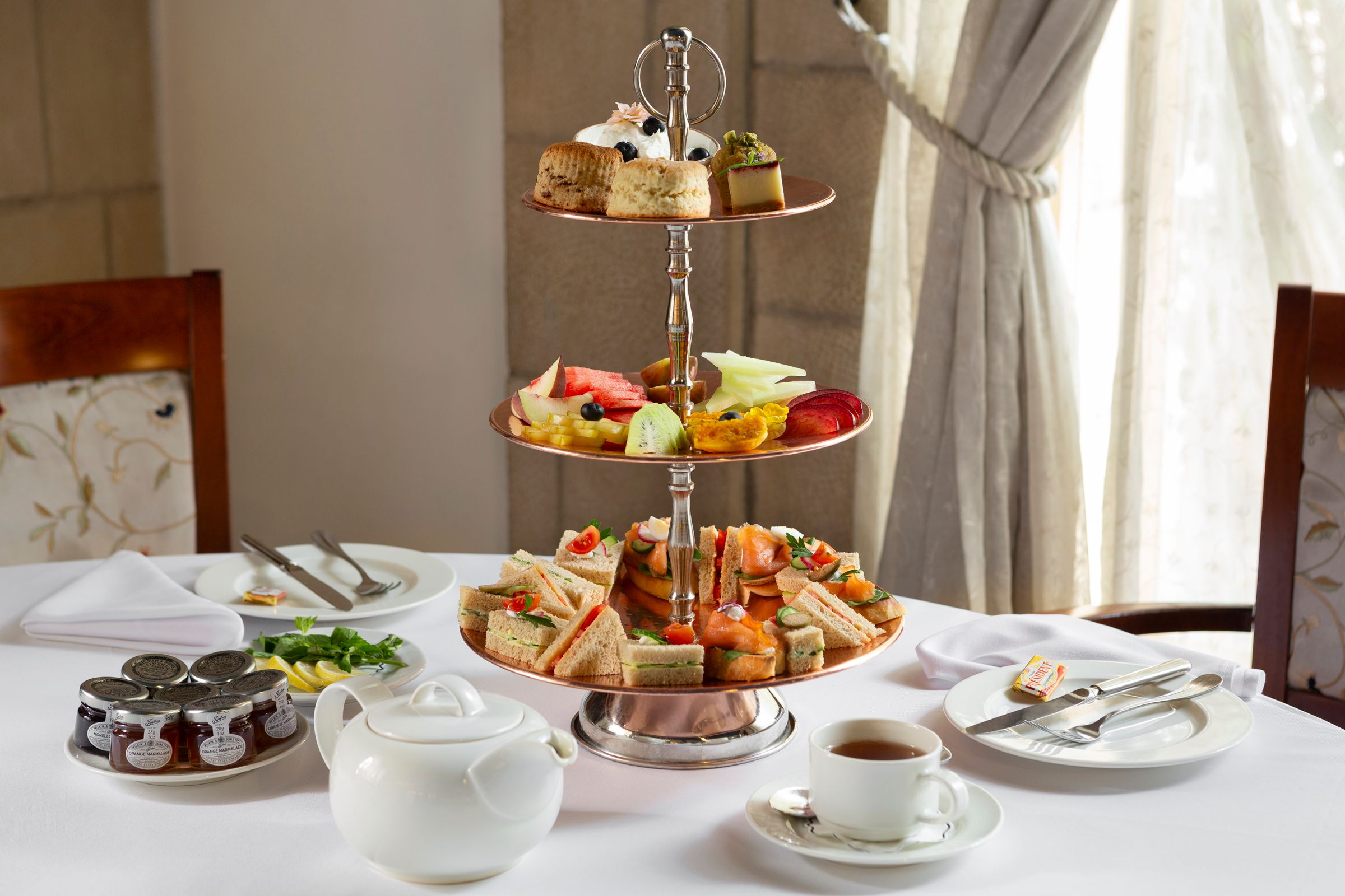 Tea time at the American Colony Hotel, photo by Michele Baresto