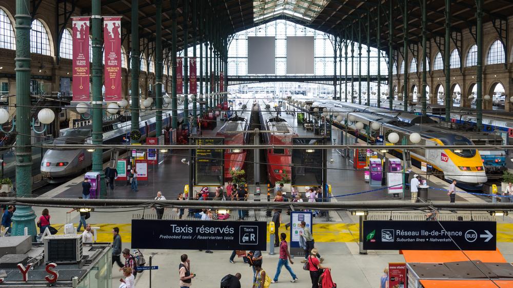 Train station in Paris, France. Photo: Shutterstock