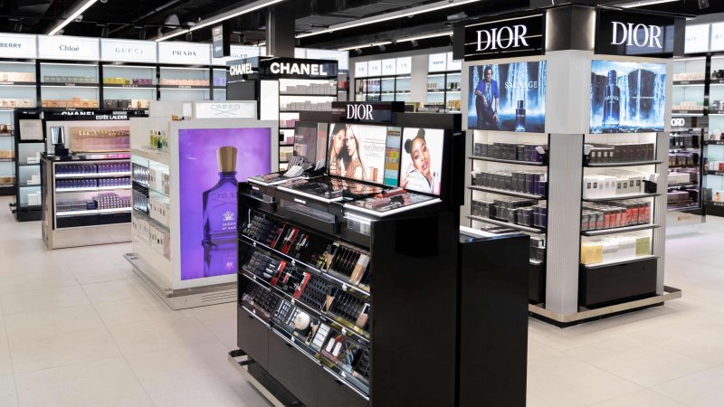 The launch of the new duty-free store at Terminal 1. Photo: Ran Hallel