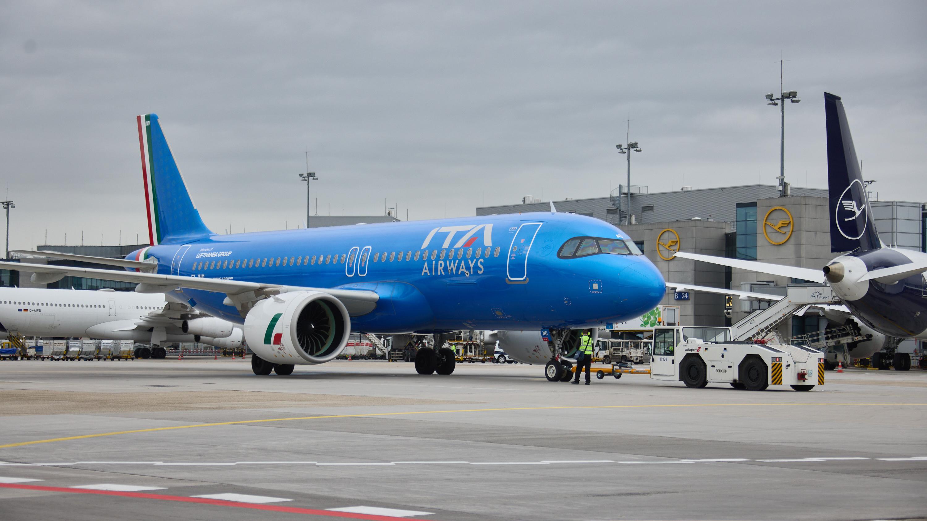 ITA Airways A320neo in Frankfurt. Photo: ITA Airways
