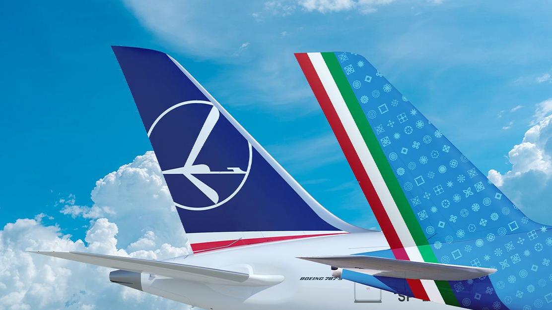 The codeshare agreement between LOT and ITA Airways. Photo: LOT Polish Airlines