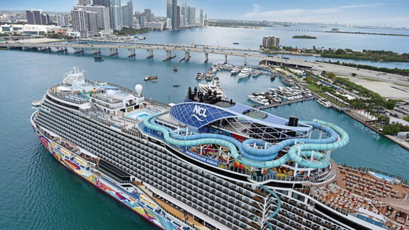 The ship Norwegian Aqua. Photo: NCL