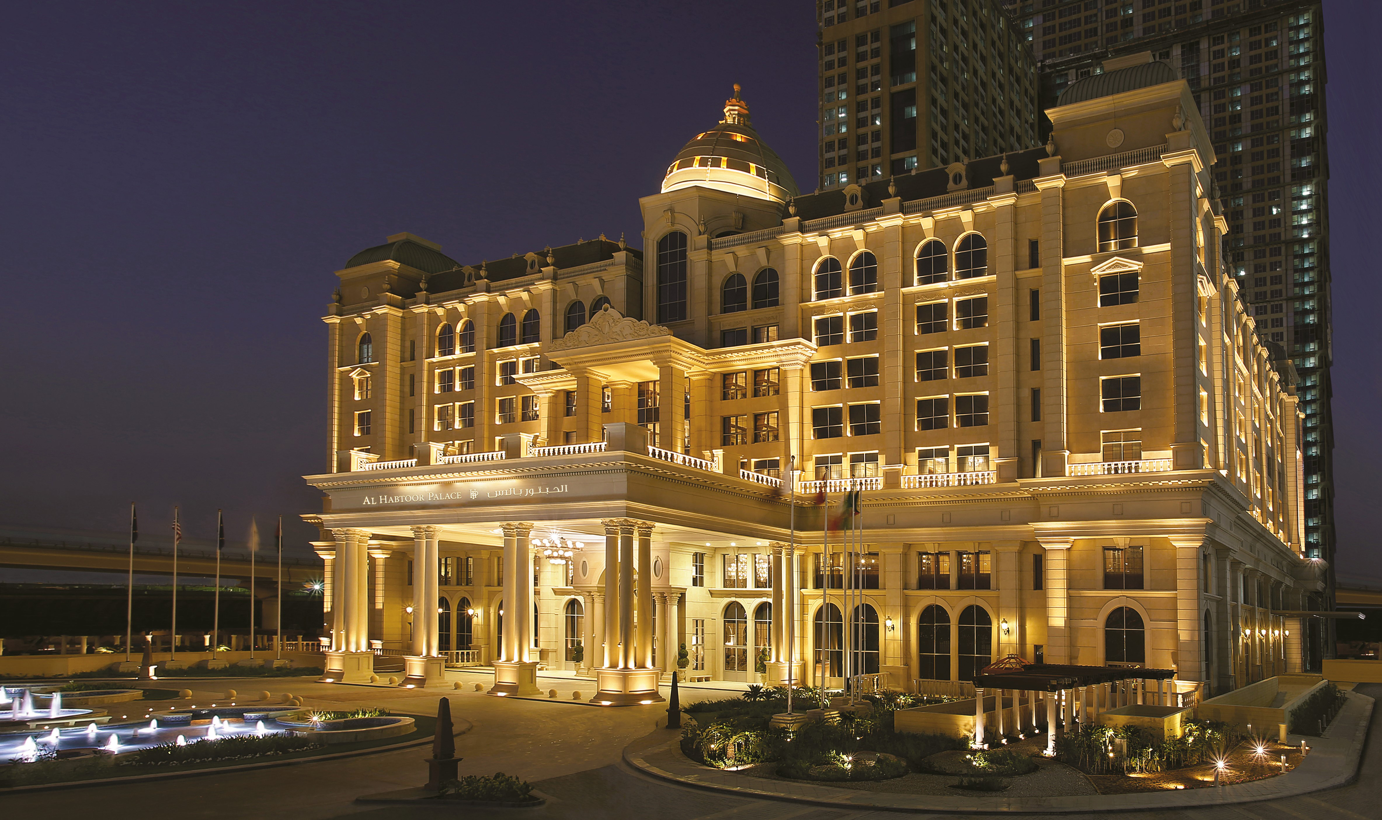 The hotel from the outside. Photo: Al Habtoor Palace