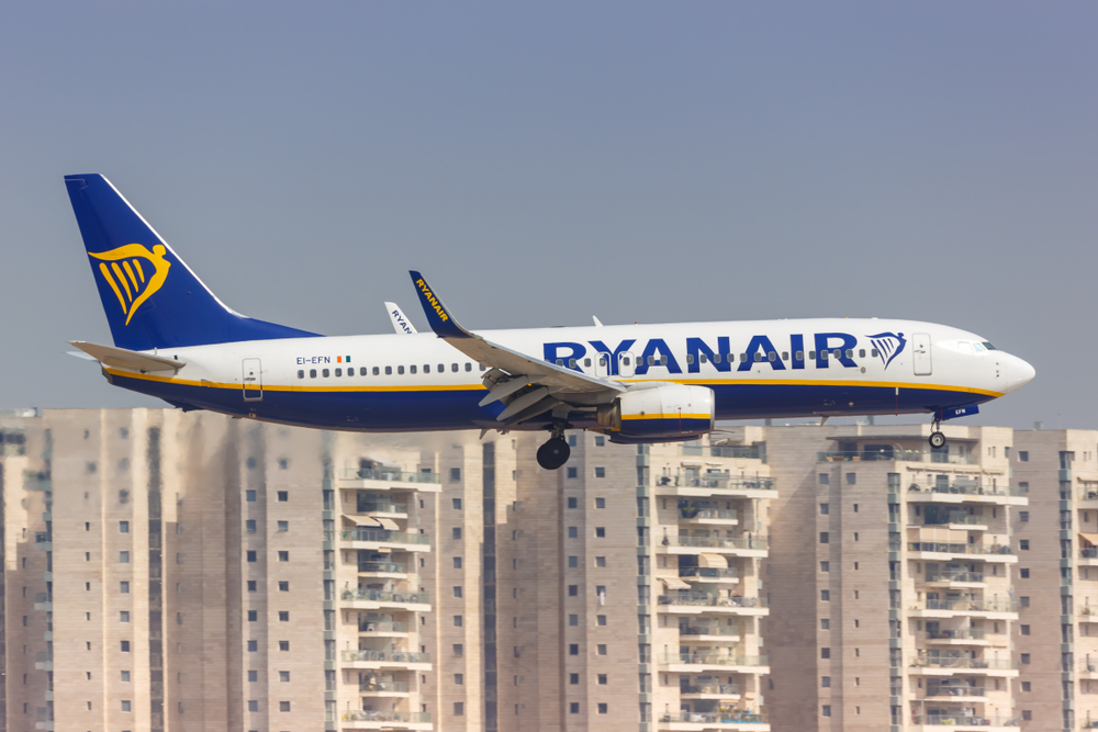 Ryanair at Ben Gurion - Not Soon. Photo: Shutterstock
