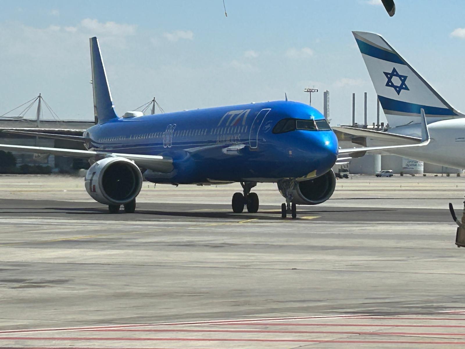 ITA Airways at Ben Gurion Airport. Photo: ITA
