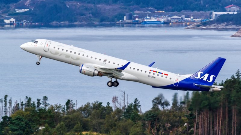 45 Embraer Aircraft. SAS. Photo: Shutterstock
