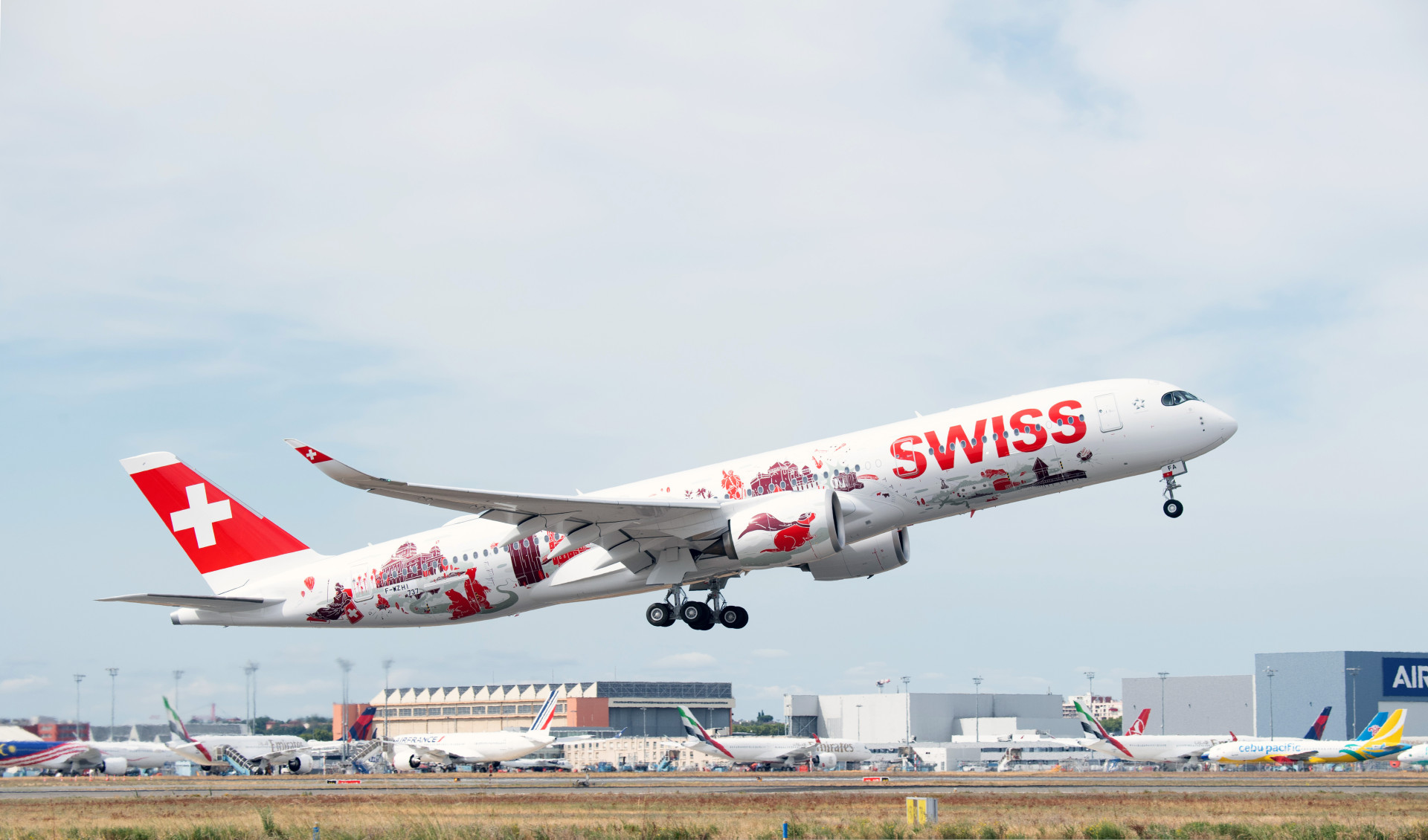 SWISS's first Airbus A350-900. Photo: SWISS PR