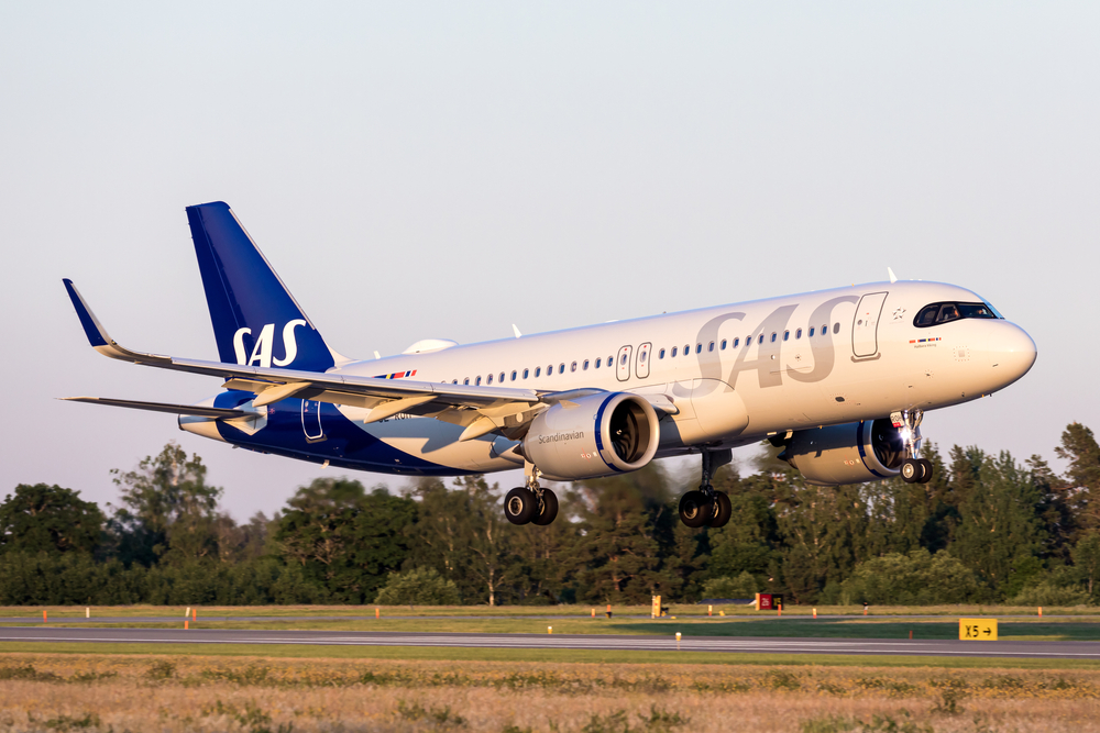 SAS AIRLINES. Photo: Shutterstock