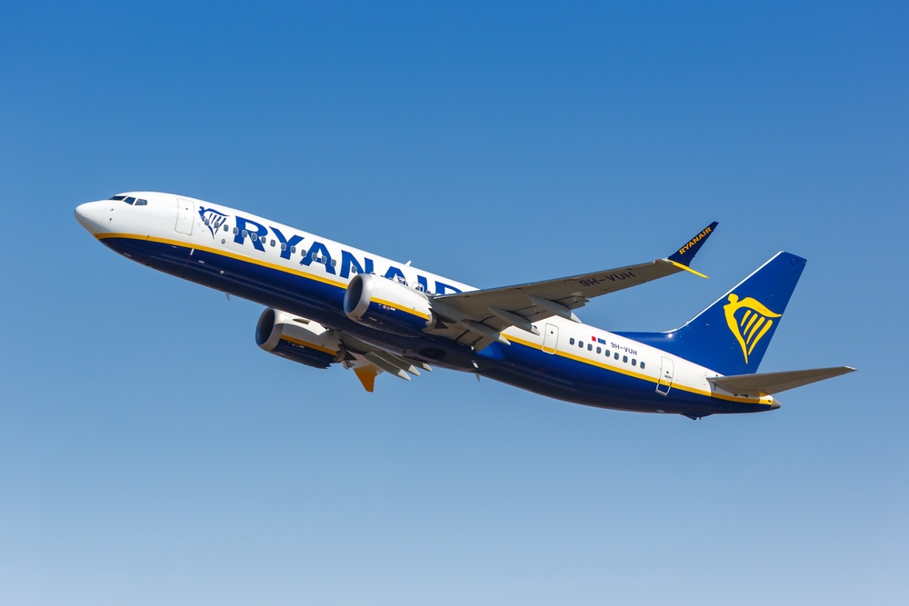 Ryanair. Photo: Shutterstock