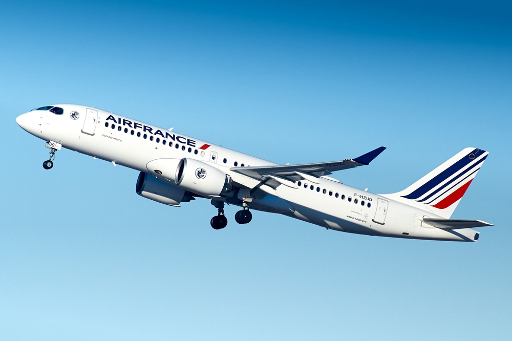 Air France Airbus A220-300. Photo: Shutterstock