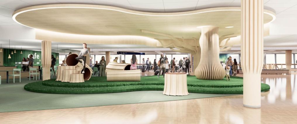 Simulation Image: The New Area at Helsinki Airport