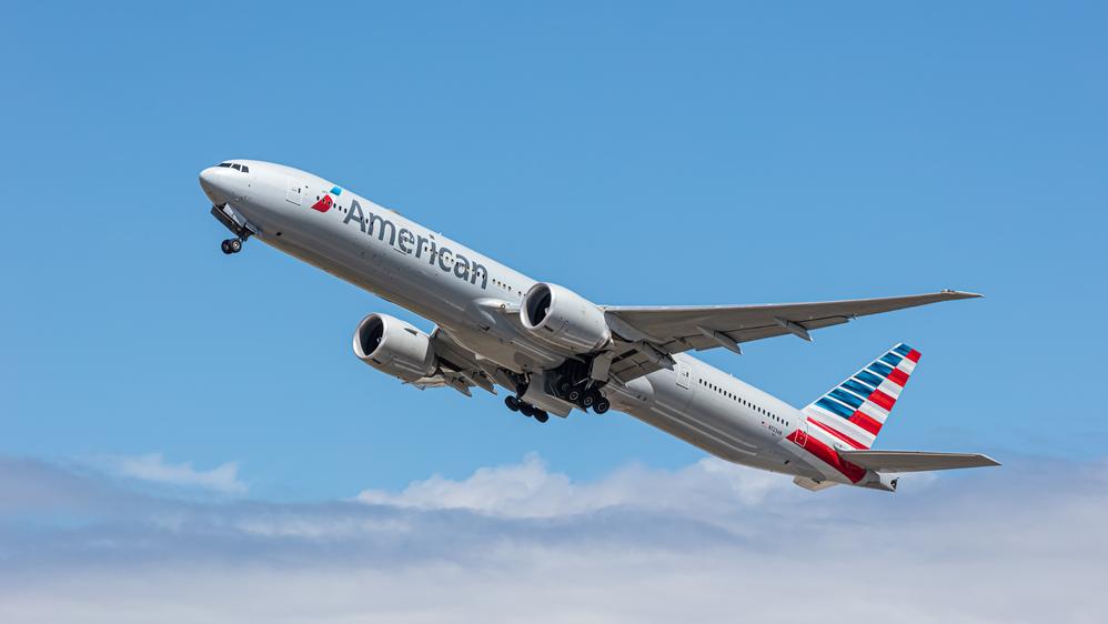 A wide-body Boeing 777 of American Airlines. Photo: Abdul N Quraishi - Abs / Shutterstock