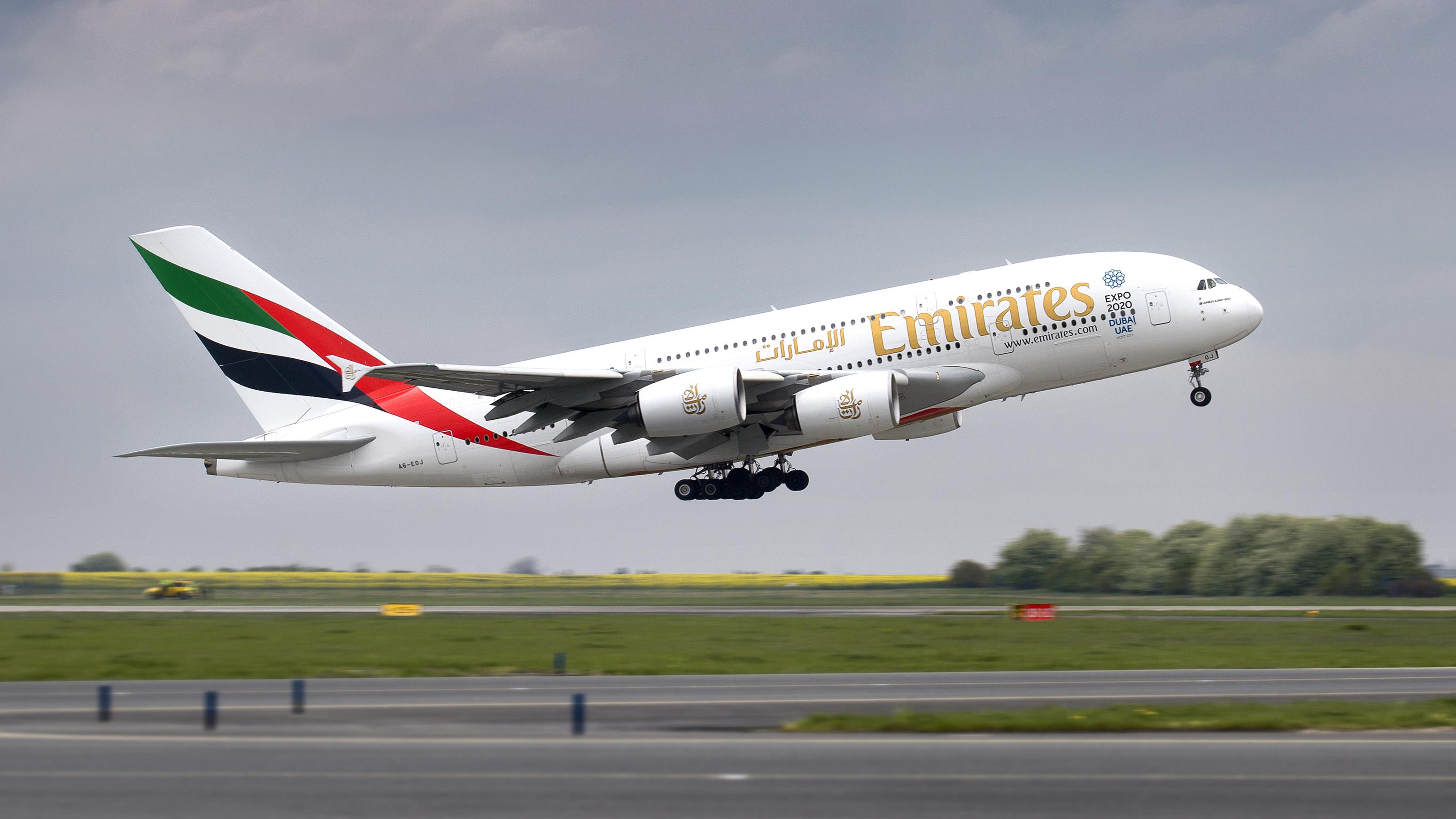 Emirates Airplane. Photo: Shutterstock