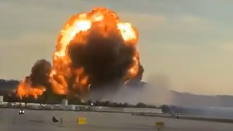 Cargo plane crash. Photo: X