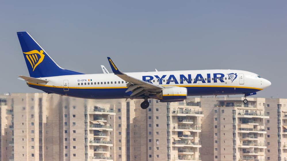 Ryanair at Ben Gurion Airport. Photo: Shutterstock