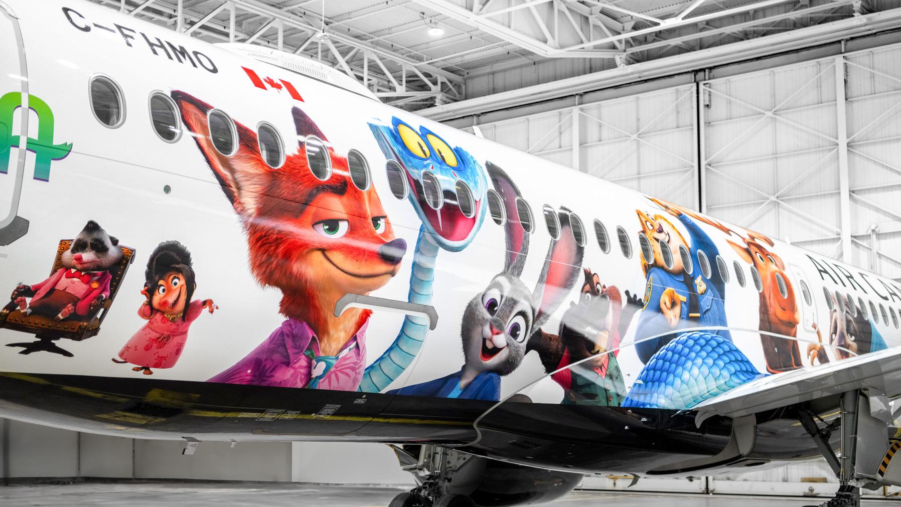 Air Canada's Branded Plane with Disney. Photo: Air Canada