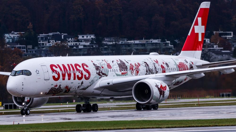 Swiss Airbus A350. Photo: Shutterstock