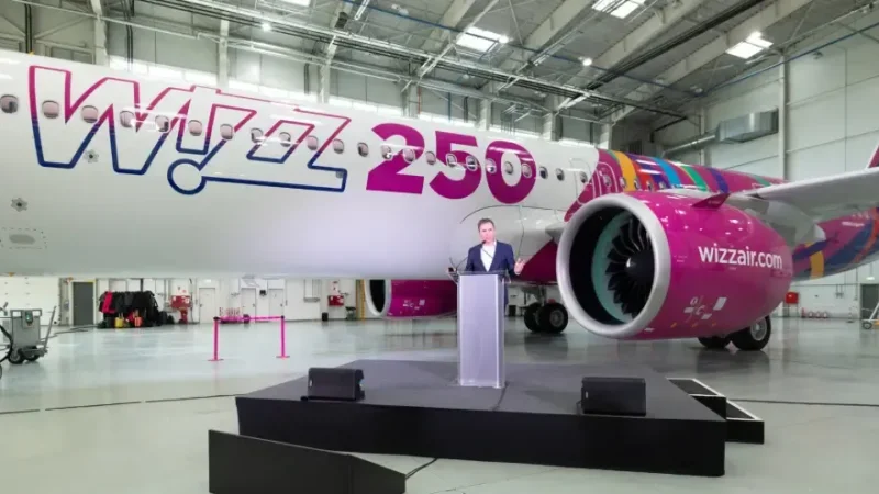 The 250th Plane of Wizz Air. Photo: Wizz Air