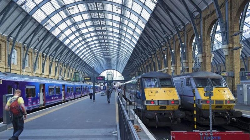 Поезда Eurostar на станции 'Кингс Крос' в Лондоне. Фото: rf123