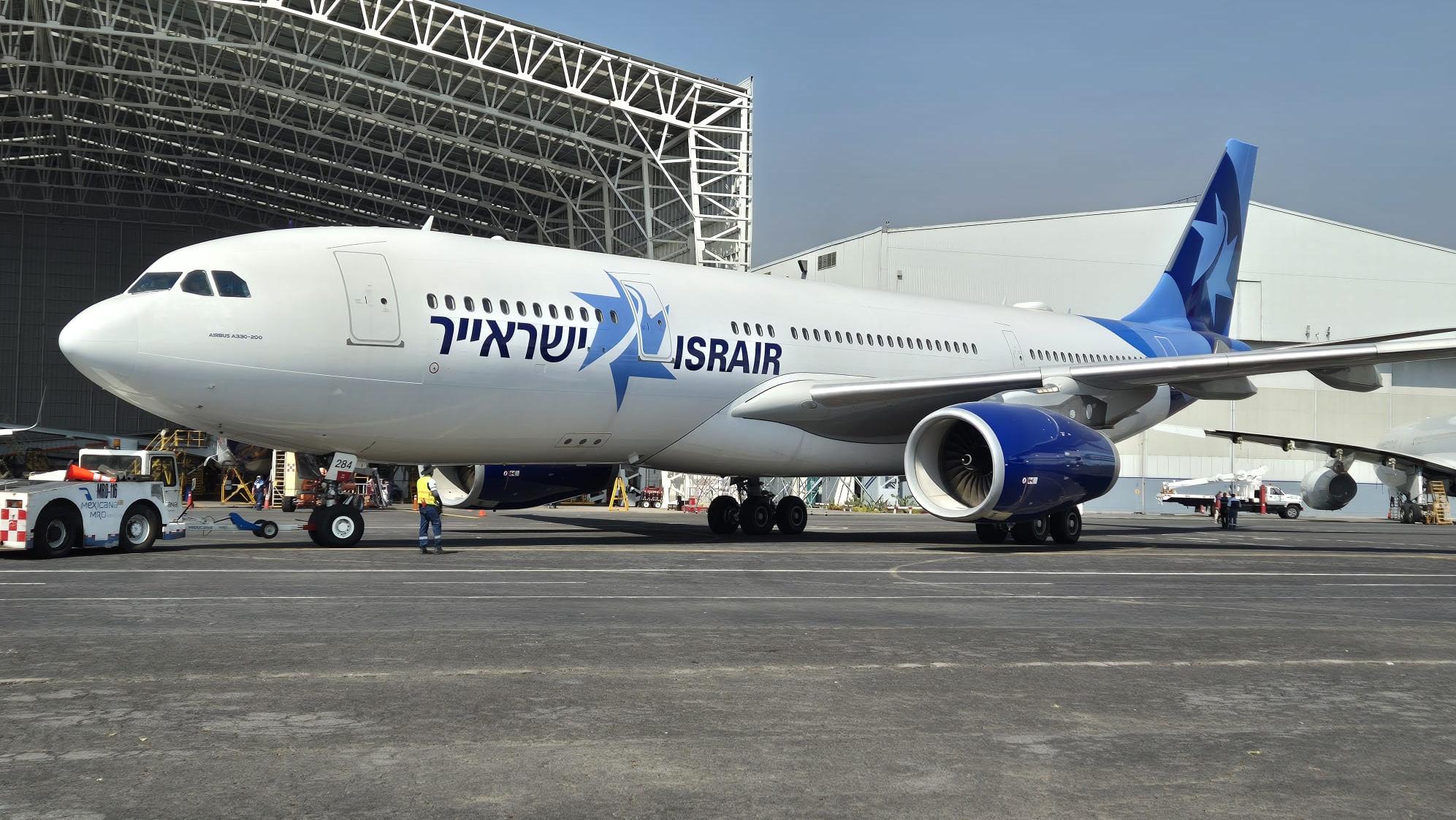 לפני המסירה במקסיקו, המטוס החדש של ישראייר. צילום: יח״צ