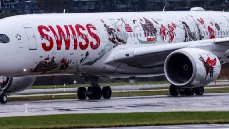 Swiss Airbus A350. Photo: Shutterstock