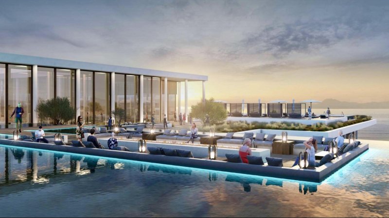 A visualization of the future Isrotel hotel at the Sea of Galilee. Photo FEIGIN Architects