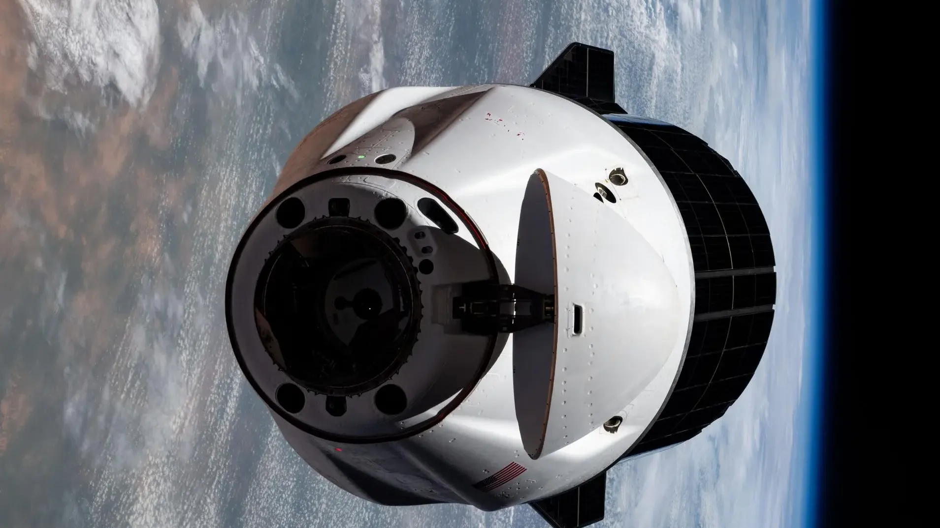 חללית המטען Dragon. צילום: NASA