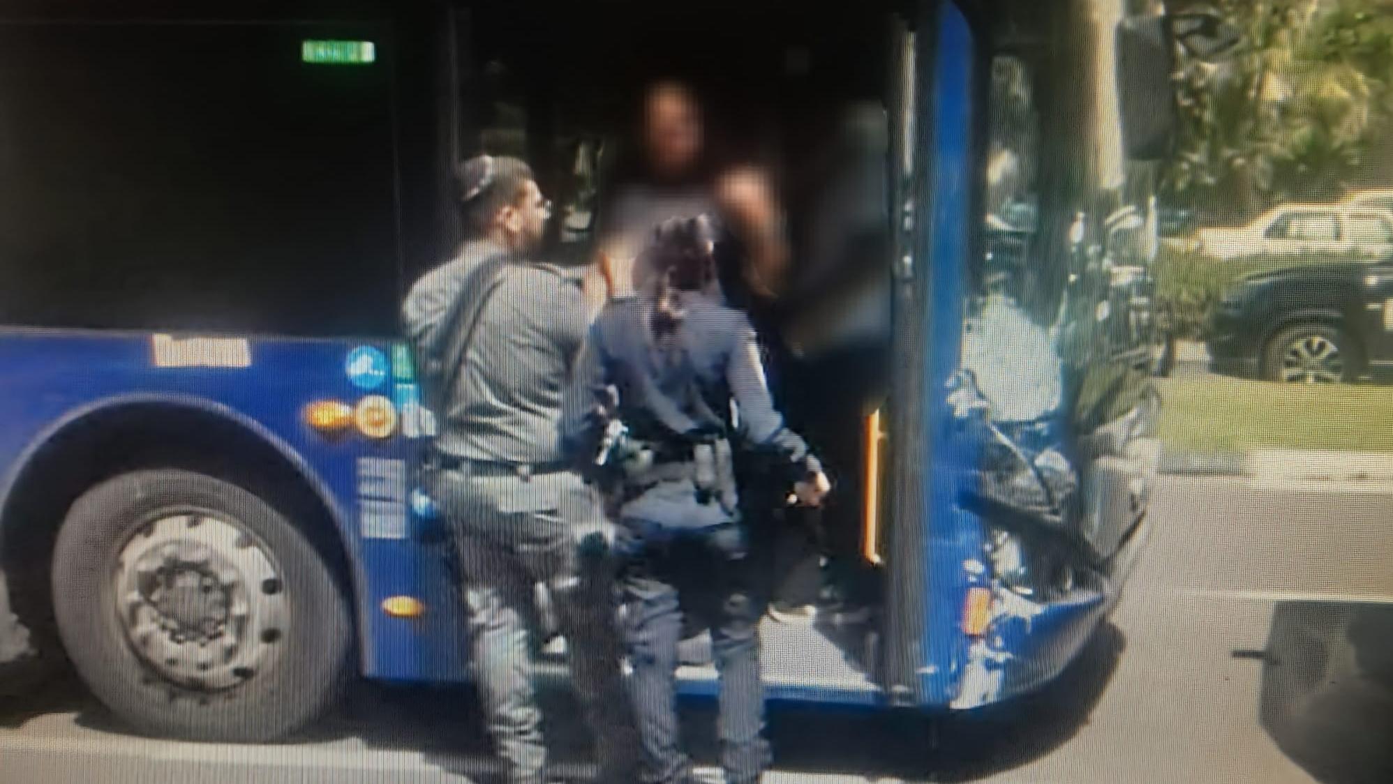 הנהג שנעצר. צילום: דוברות המשטרה