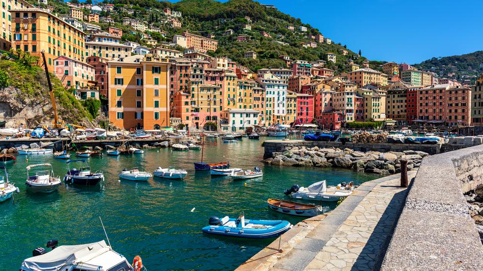 Camogli in Liguria, Italy. צילום: Shutterstock