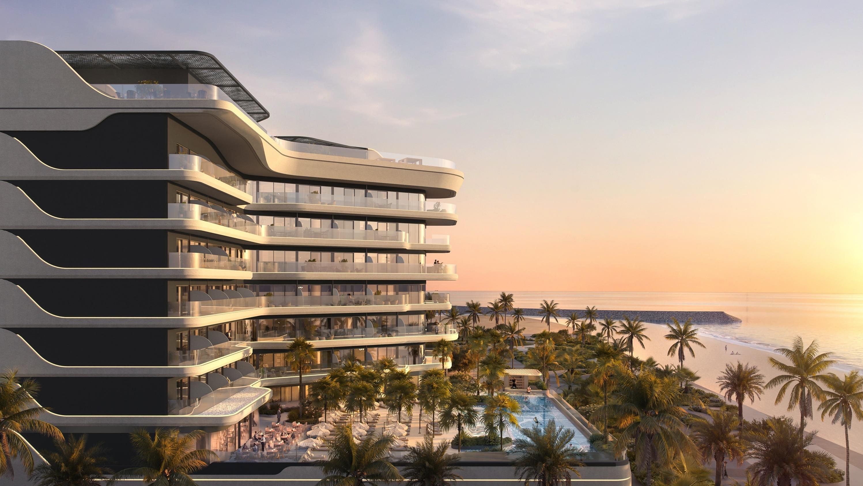 Ampersand Beach House Dubai Islands_Rendering. צילום: Minor Hotels