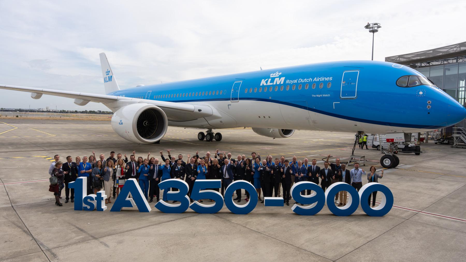First A350-900 Delivery to KLM. צילום: KLM